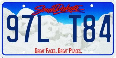 SD license plate 97LT84