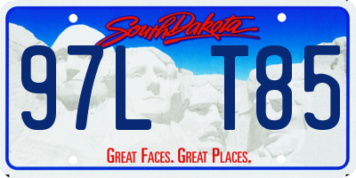 SD license plate 97LT85