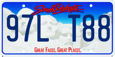 SD license plate 97LT88