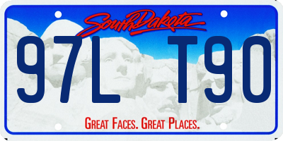 SD license plate 97LT90