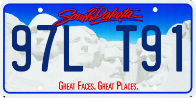 SD license plate 97LT91