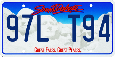 SD license plate 97LT94