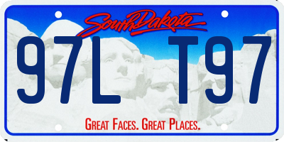 SD license plate 97LT97