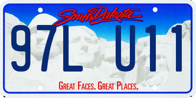 SD license plate 97LU11