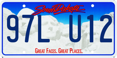 SD license plate 97LU12