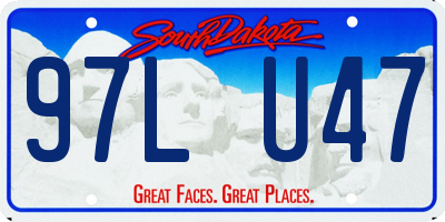 SD license plate 97LU47