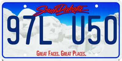 SD license plate 97LU50