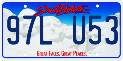 SD license plate 97LU53