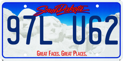 SD license plate 97LU62