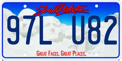 SD license plate 97LU82