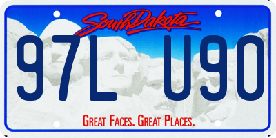 SD license plate 97LU90