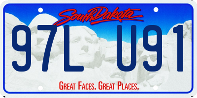 SD license plate 97LU91