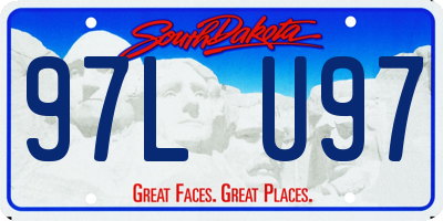 SD license plate 97LU97