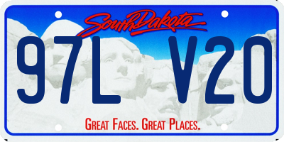 SD license plate 97LV20