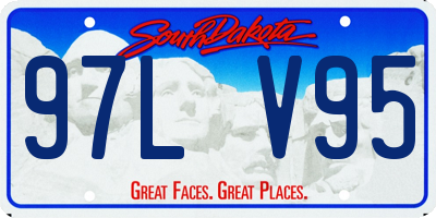 SD license plate 97LV95