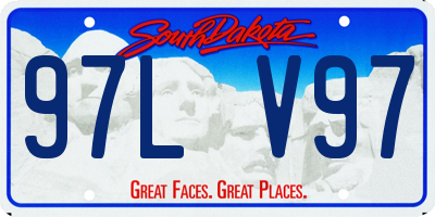SD license plate 97LV97