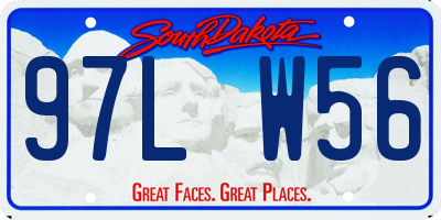 SD license plate 97LW56