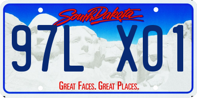 SD license plate 97LX01