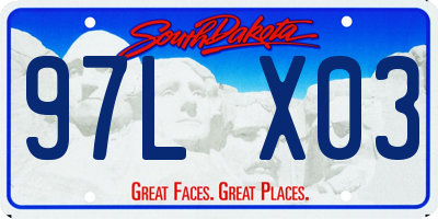 SD license plate 97LX03