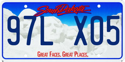 SD license plate 97LX05