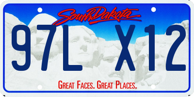 SD license plate 97LX12