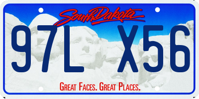 SD license plate 97LX56