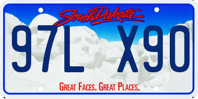 SD license plate 97LX90