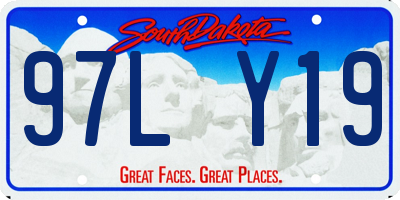 SD license plate 97LY19