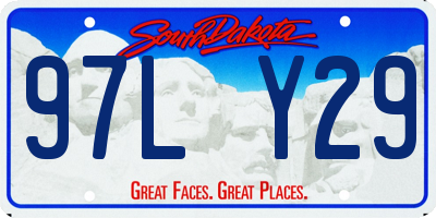 SD license plate 97LY29