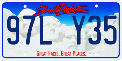 SD license plate 97LY35