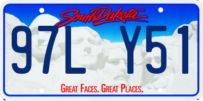 SD license plate 97LY51