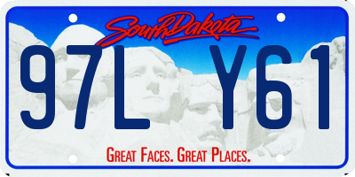 SD license plate 97LY61