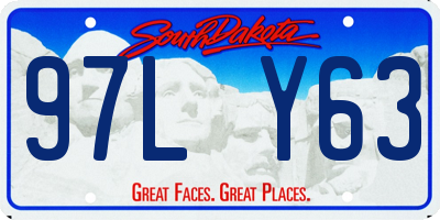 SD license plate 97LY63