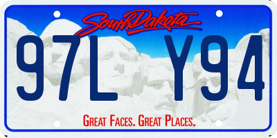 SD license plate 97LY94