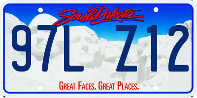 SD license plate 97LZ12