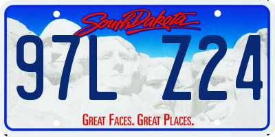 SD license plate 97LZ24