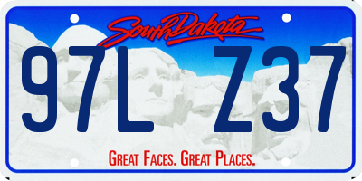 SD license plate 97LZ37
