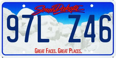 SD license plate 97LZ46