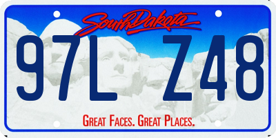 SD license plate 97LZ48