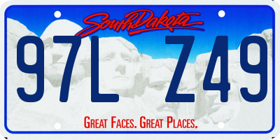 SD license plate 97LZ49