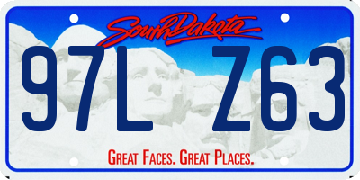 SD license plate 97LZ63