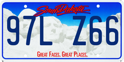 SD license plate 97LZ66