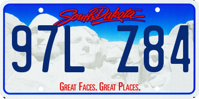 SD license plate 97LZ84