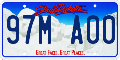 SD license plate 97MA00