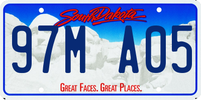 SD license plate 97MA05