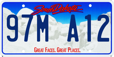 SD license plate 97MA12