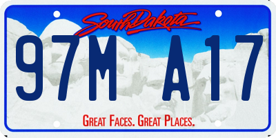 SD license plate 97MA17