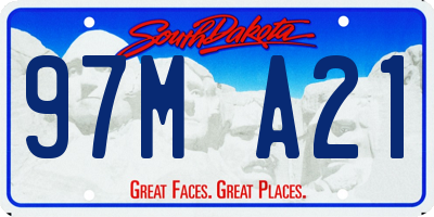 SD license plate 97MA21