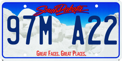 SD license plate 97MA22
