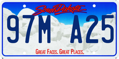 SD license plate 97MA25